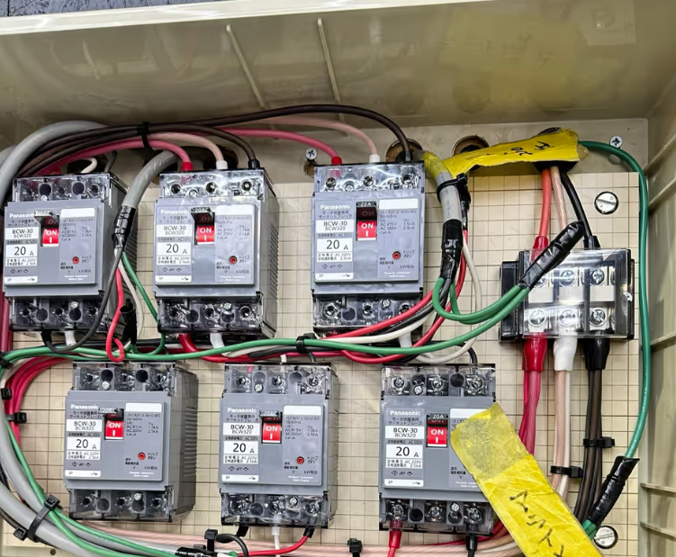 3相200V配電盤電気工事